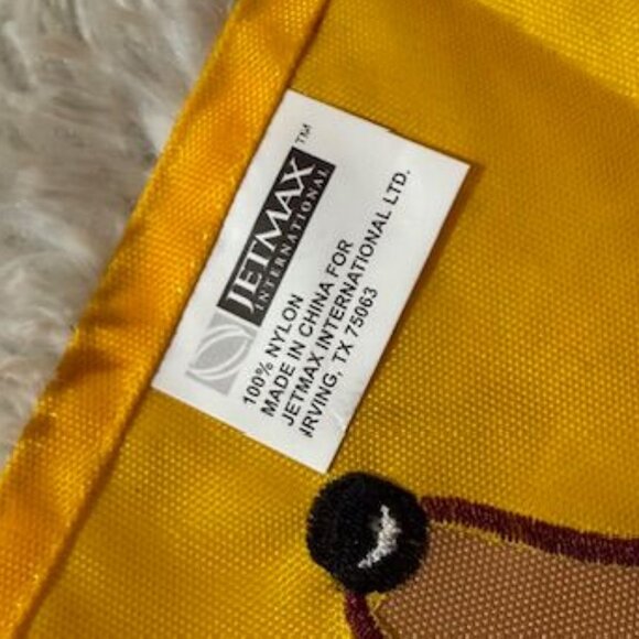 Set of 2 Jetmax Interntl Poinsettia & Reindeer Christmas Nylon Christmas Flags - Picture 12 of 13